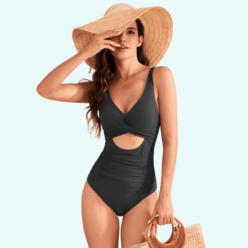 Maillot de bain une pièce croisé
