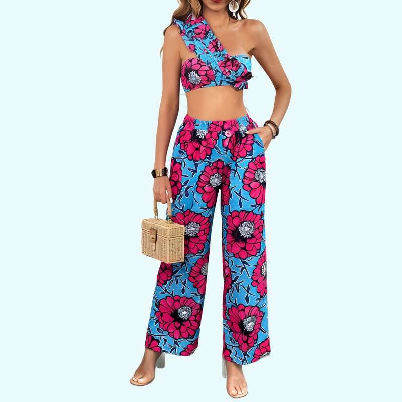 2024 nouveaux pantalons se rassemblent en bikini taille haute sexy bikini ensemble de maillot de bain trois pièces en gros femme mousseline de soie