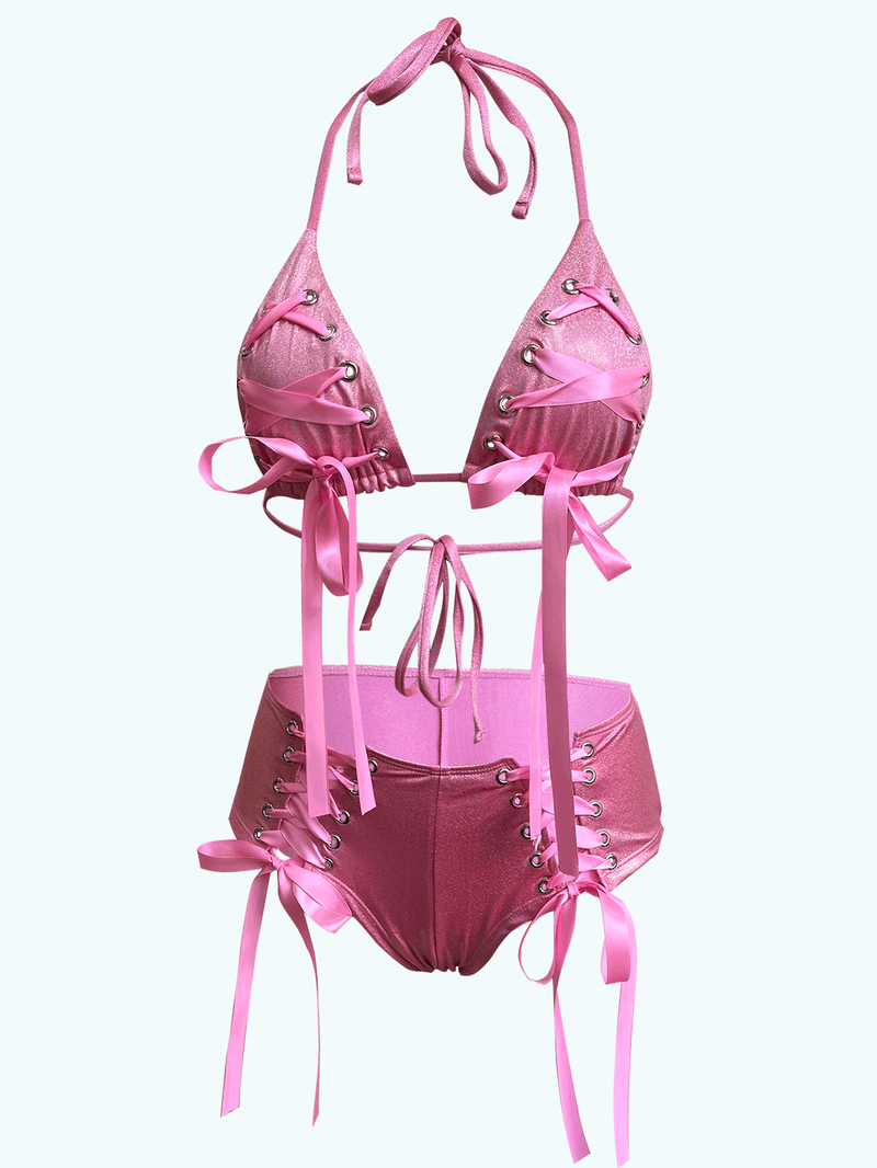 Ensemble de bikini avec ruban