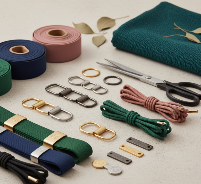Haut à cordon avec fermeture à boucle élastique et rembourrage intérieur texturé.